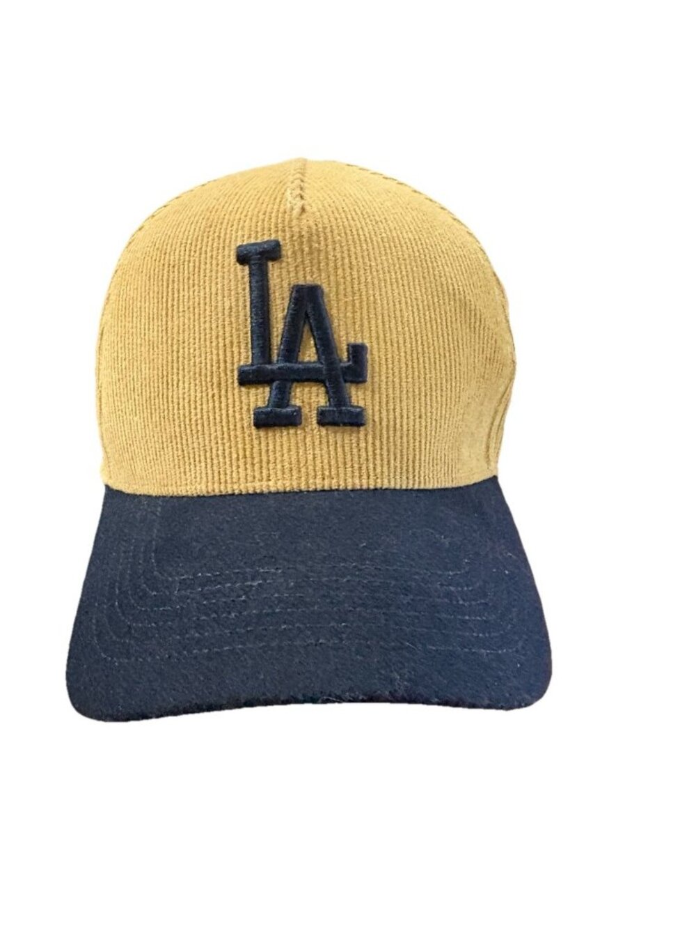 Los Angeles LA Dodgers Hat 47 Brand Beige Cap Corduroy MLB Adjustable
